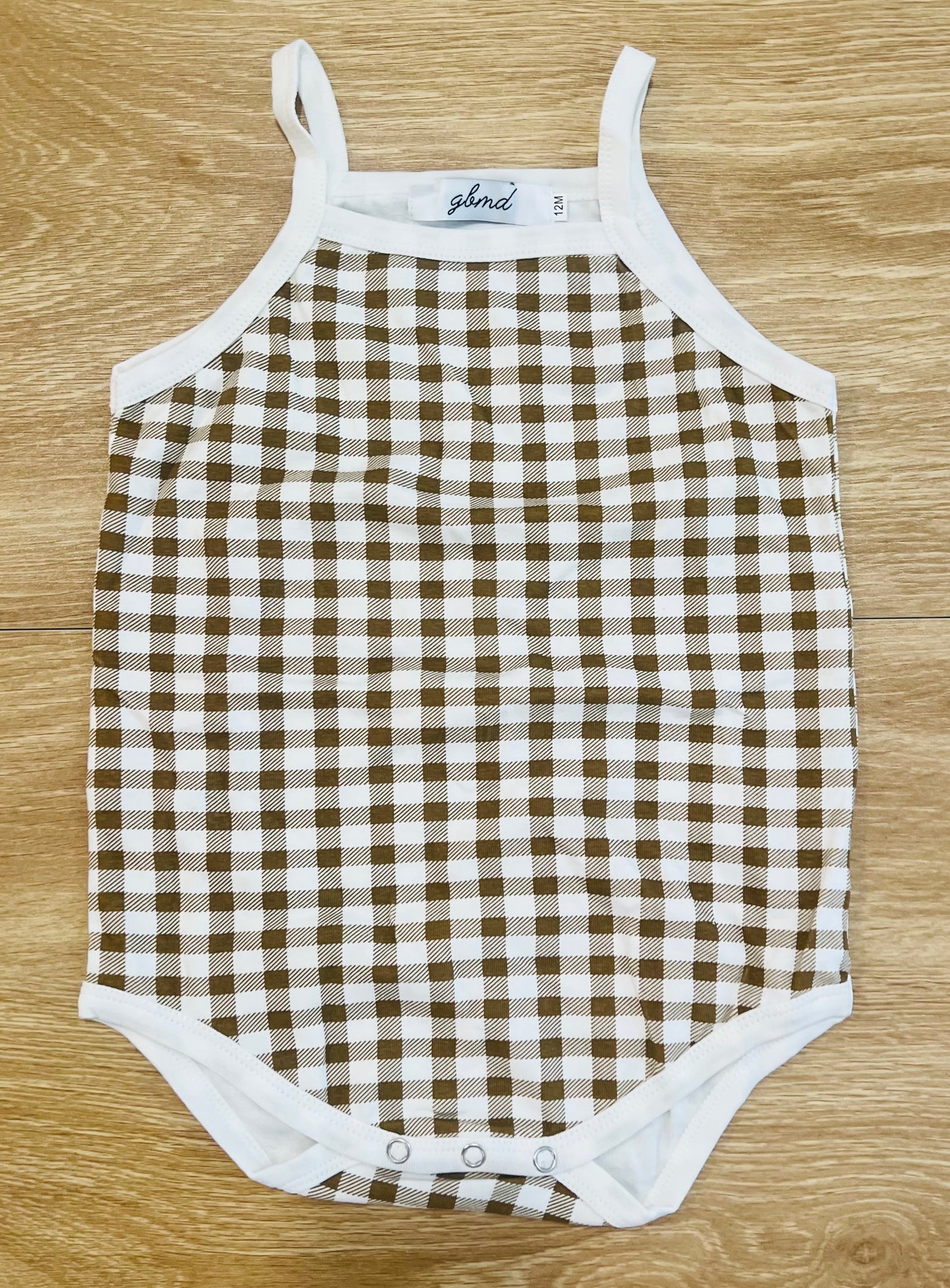 checker sling romper