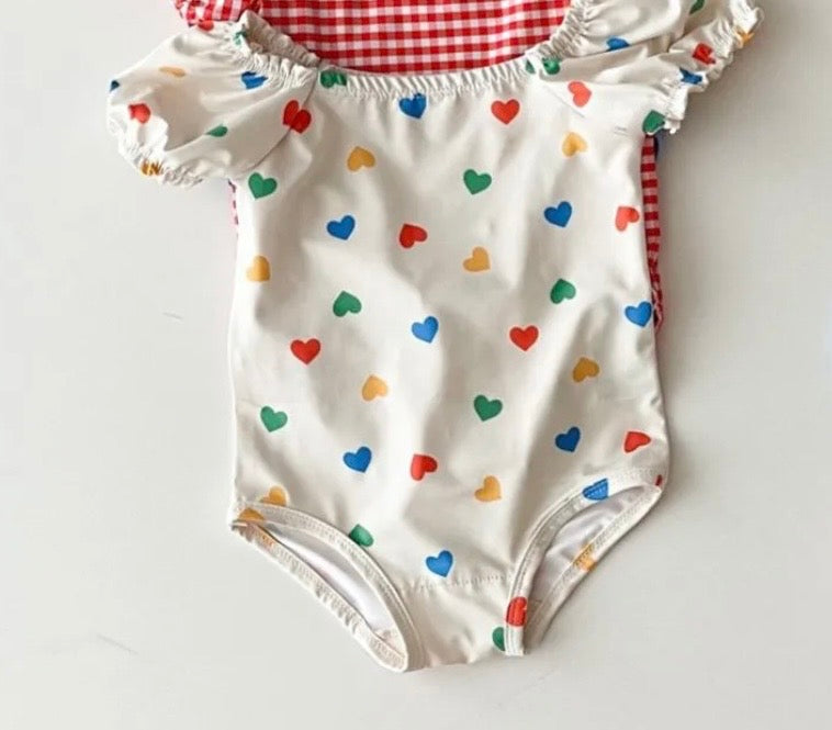 heart bathing suit