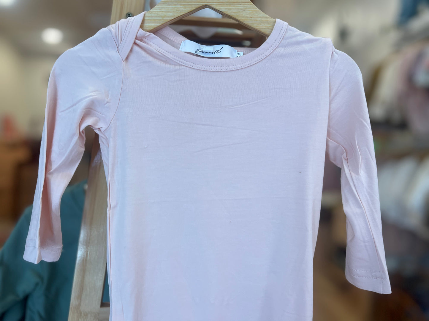 light hearted pink tee/onesie