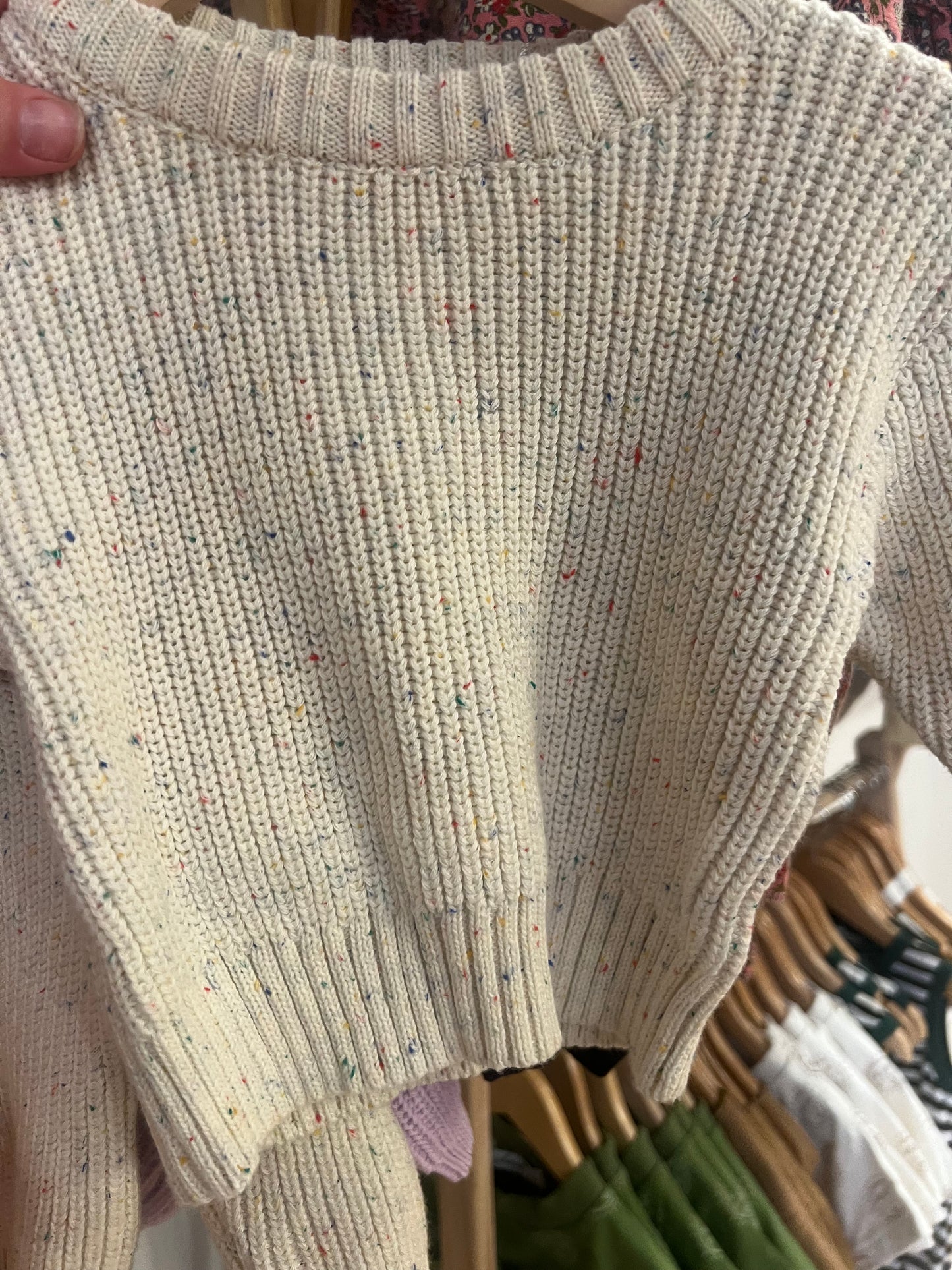 Color speck sweater