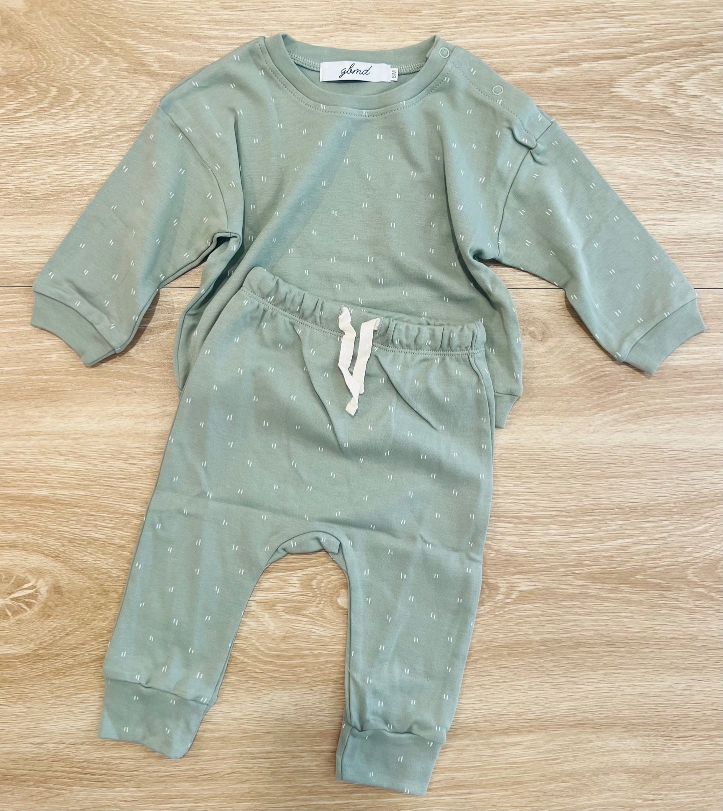 bean green sweatsuit