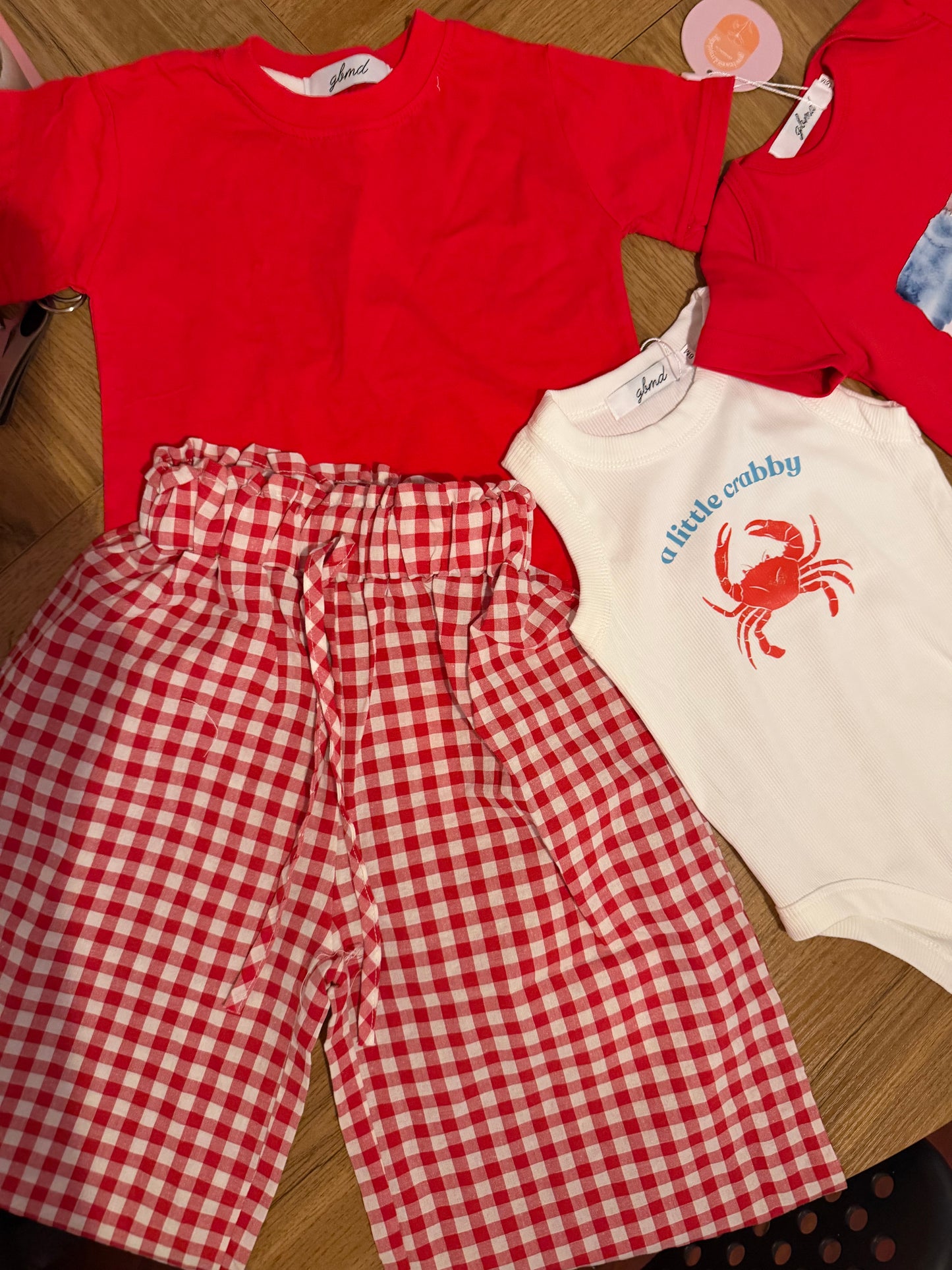 a little crabby 🦀 sleeveless romper