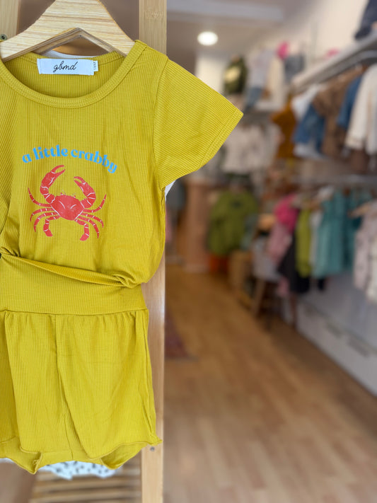 lime green shorts set 🦀