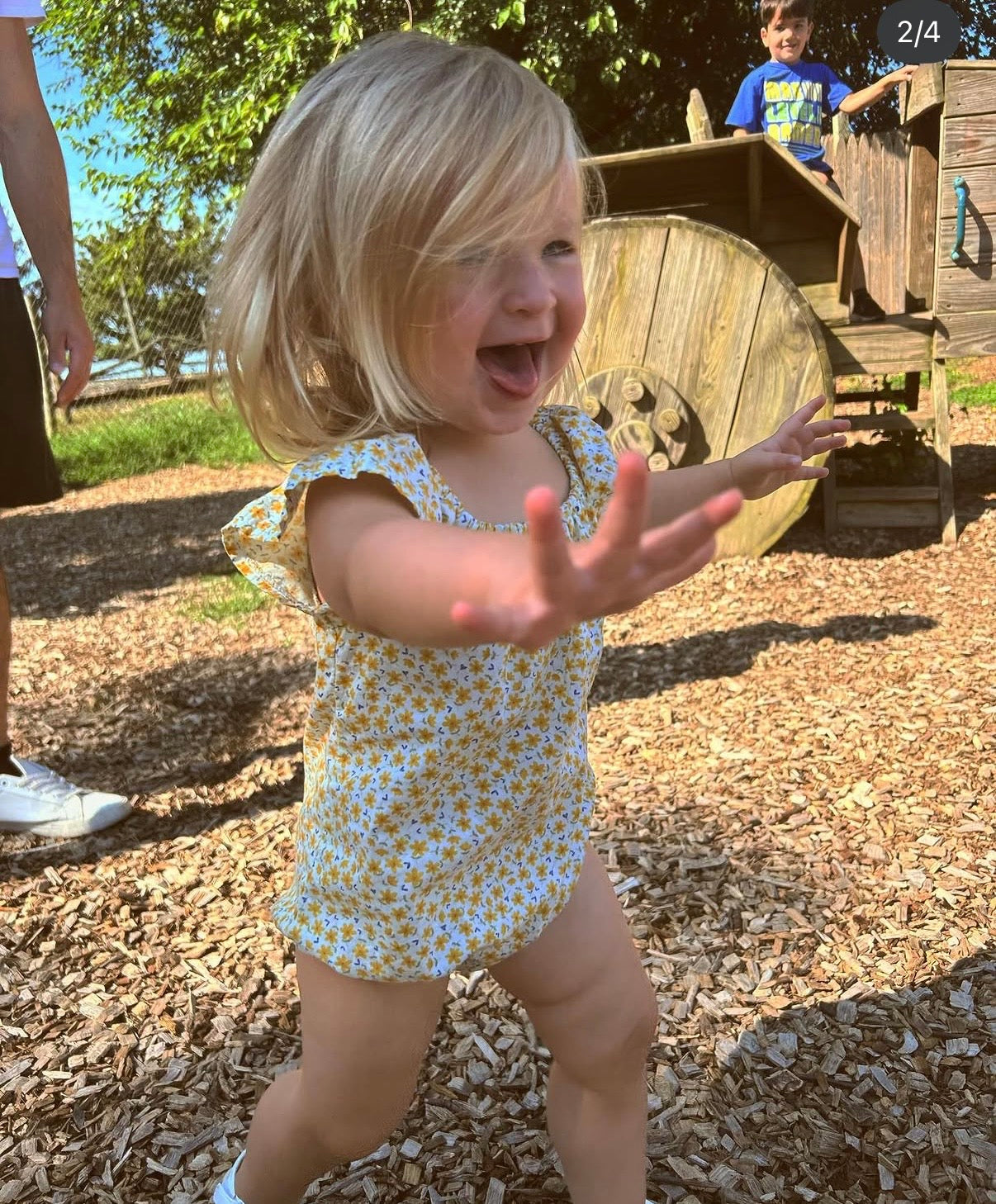 summer floral romper