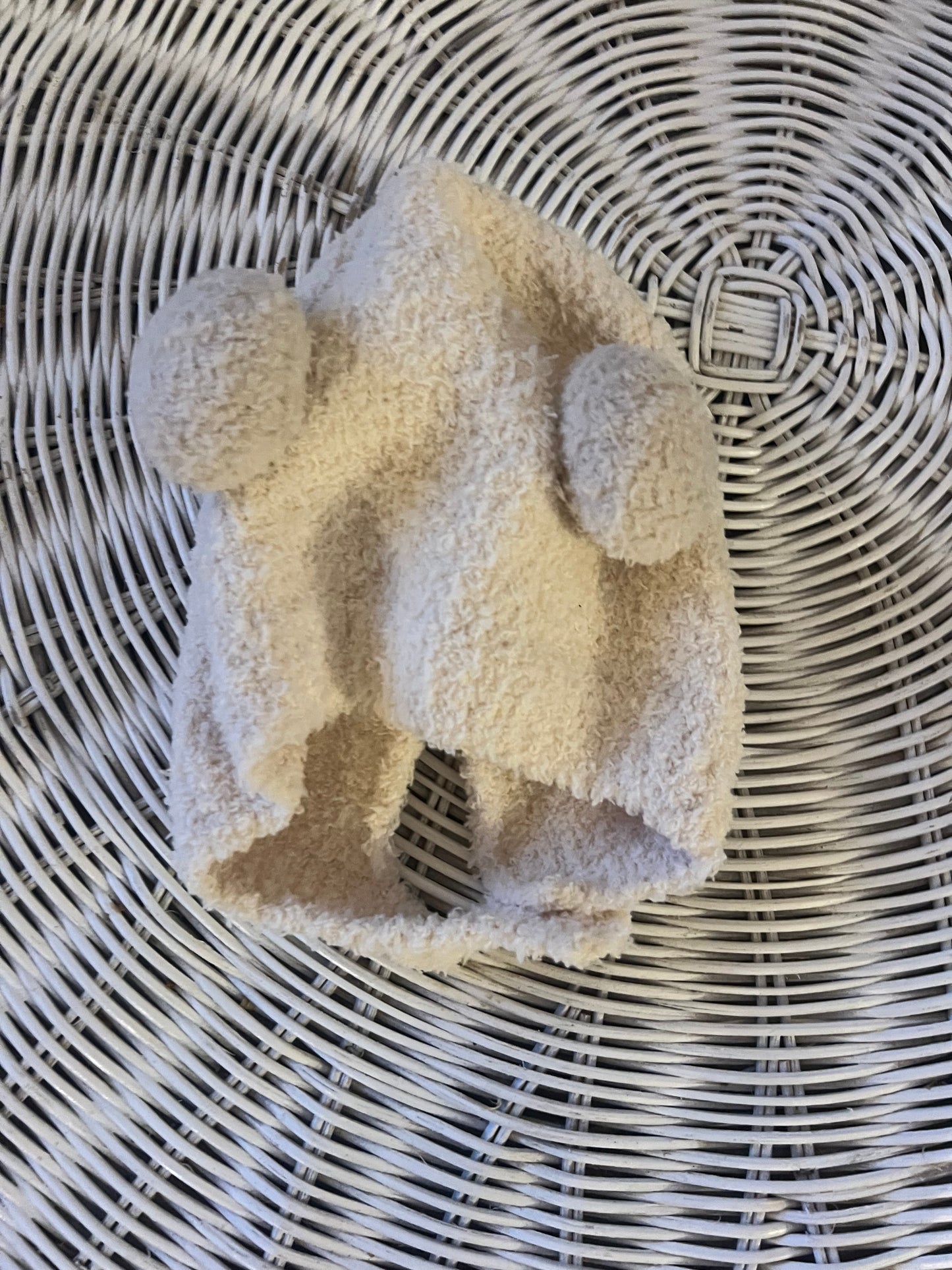 Infant cream beanies- two styles