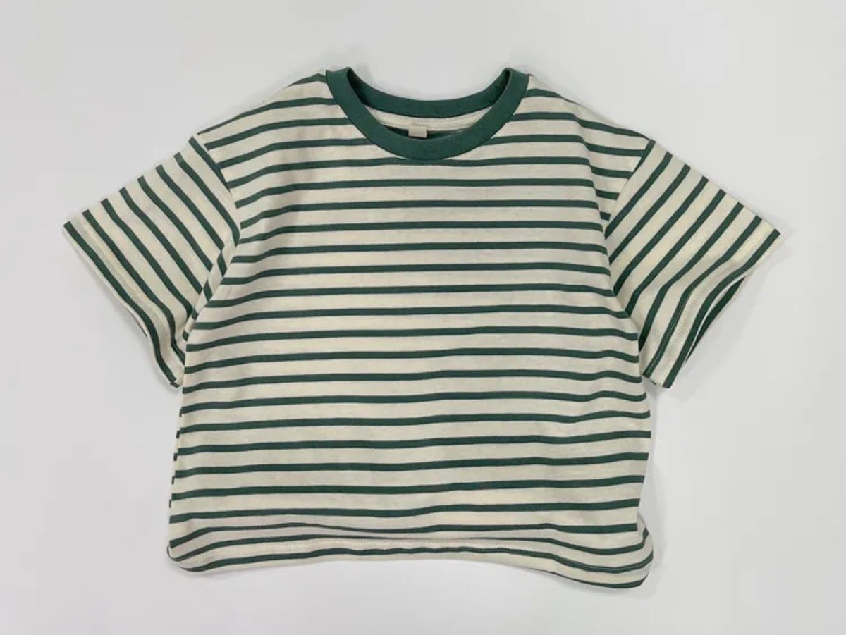 green striped tee