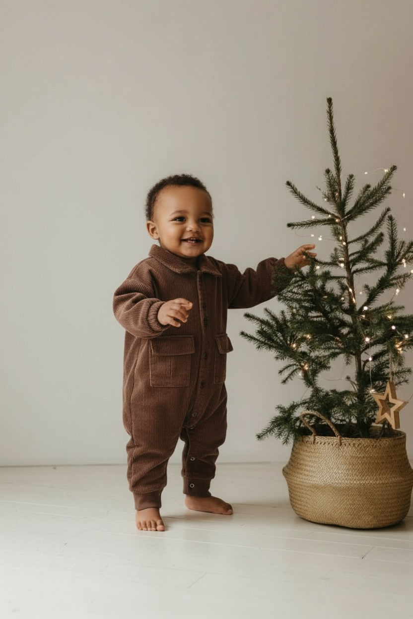 mini mocha jumpsuit