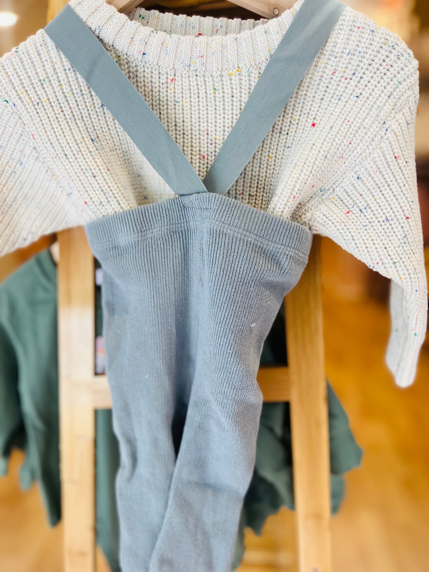 blue suspenders