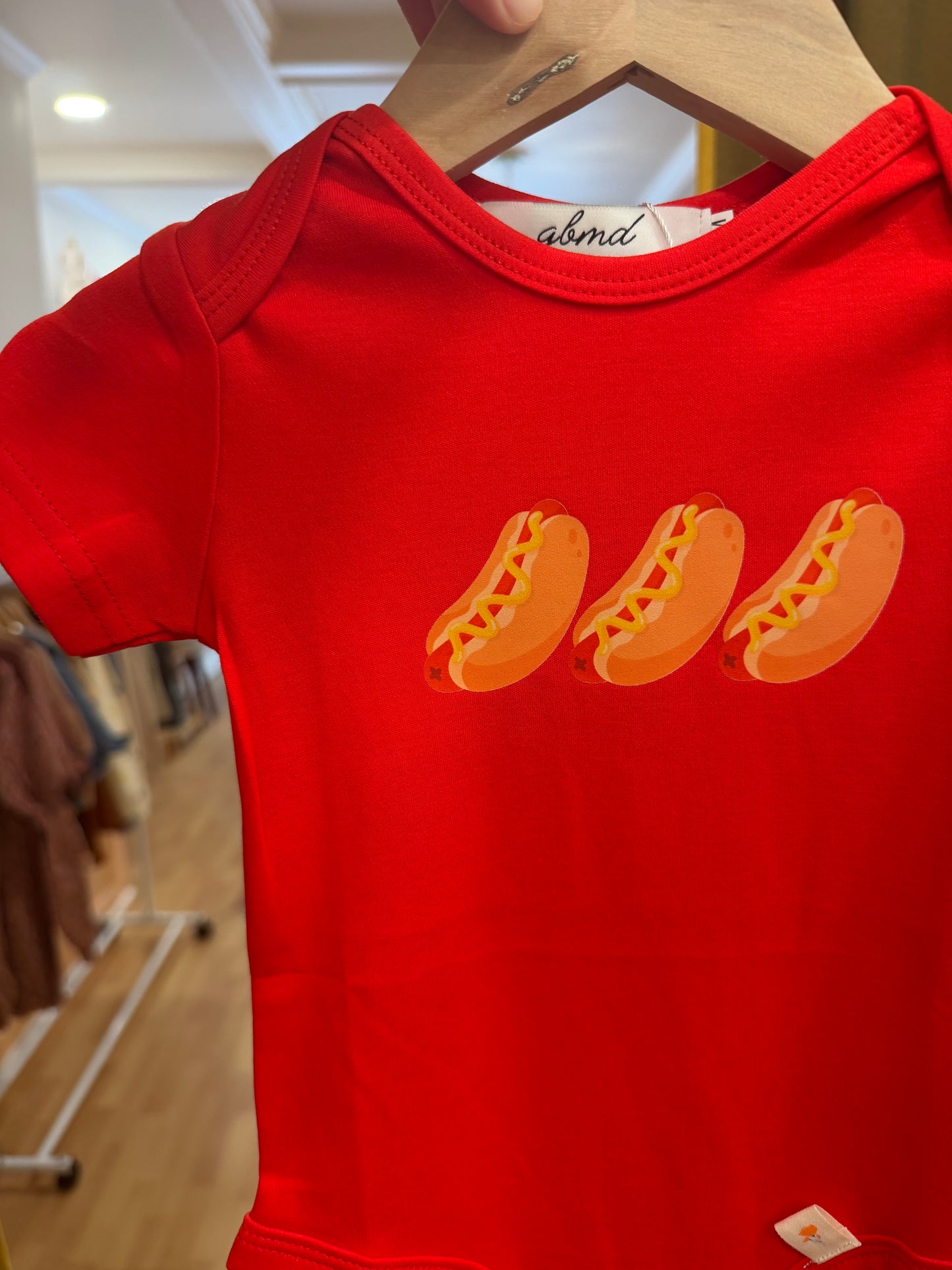 hotdog baseball onesies
