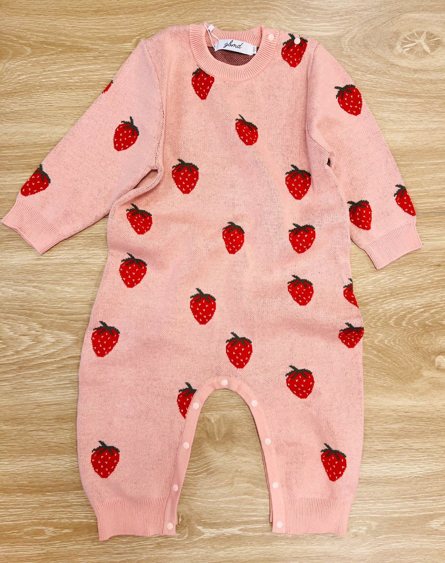 strawberry jumper romper