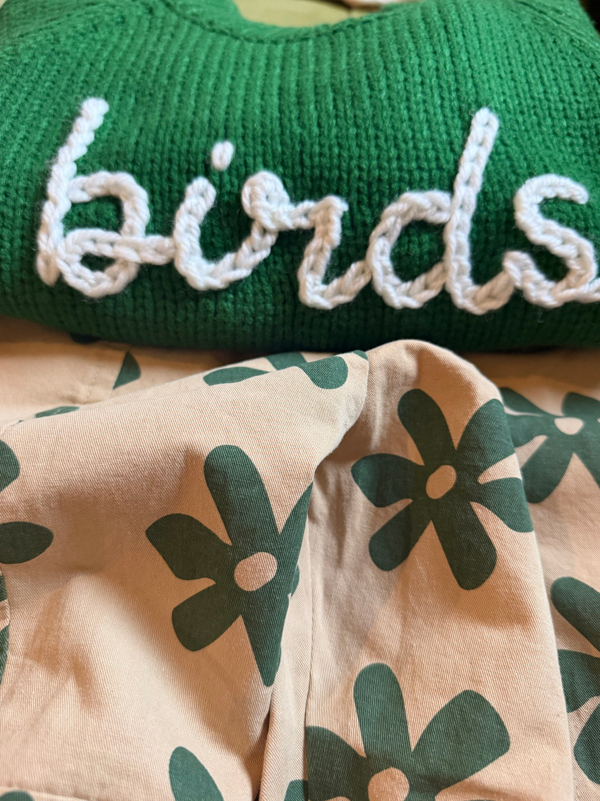 birds custom knit sweater