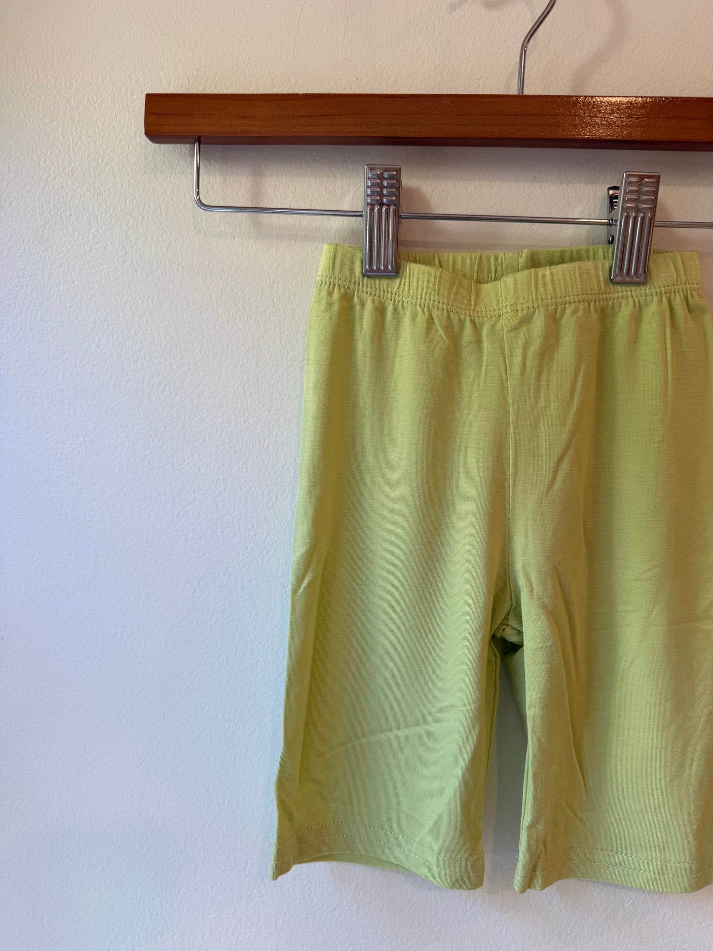 lime green biker shorts