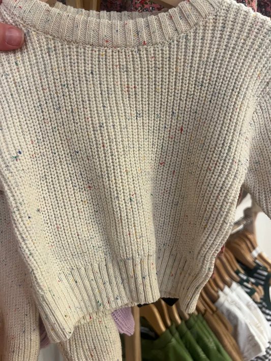 Color speck sweater