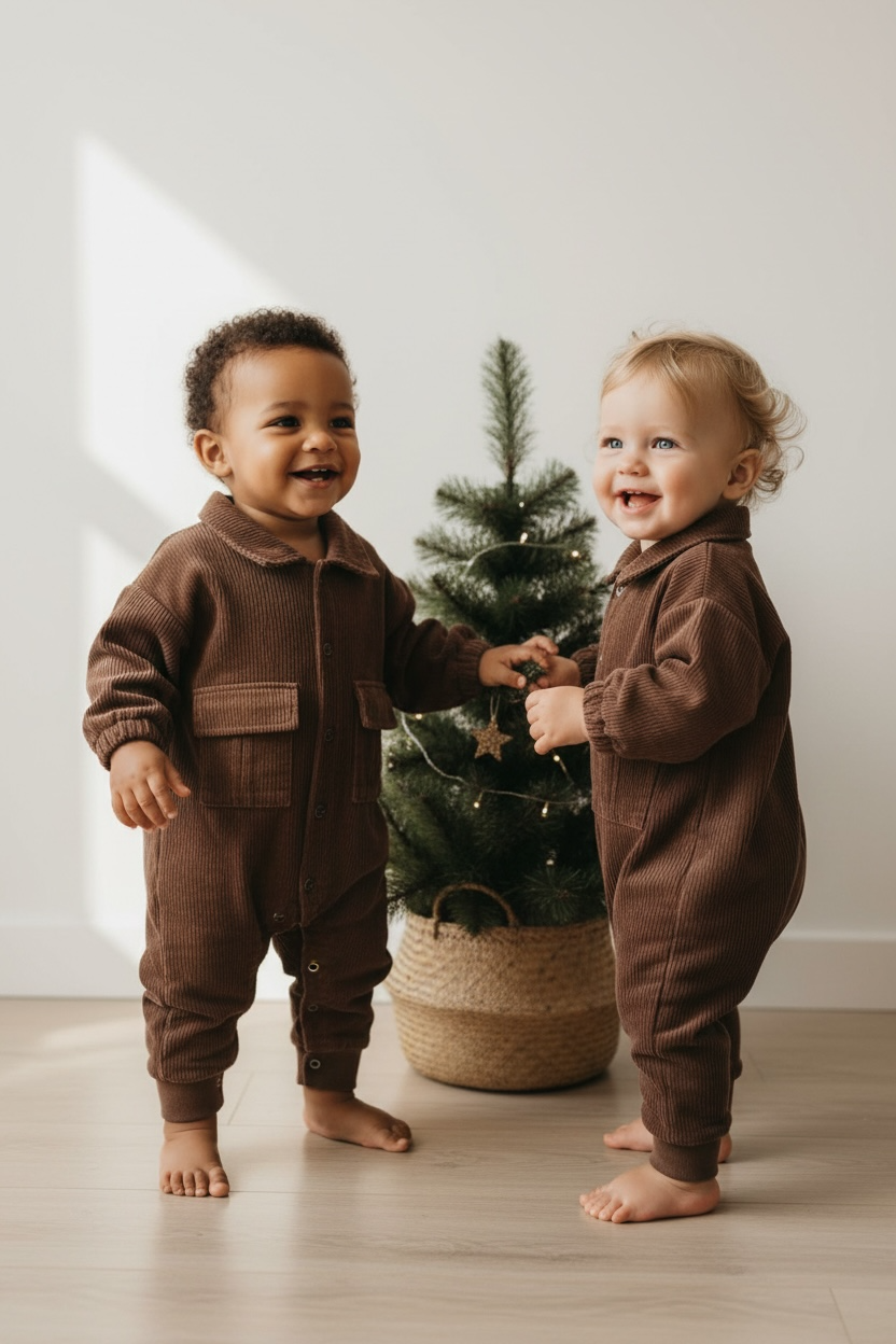 mini mocha jumpsuit