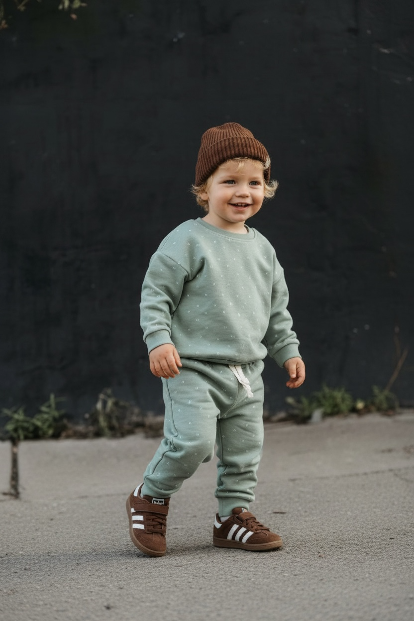 bean green sweatsuit