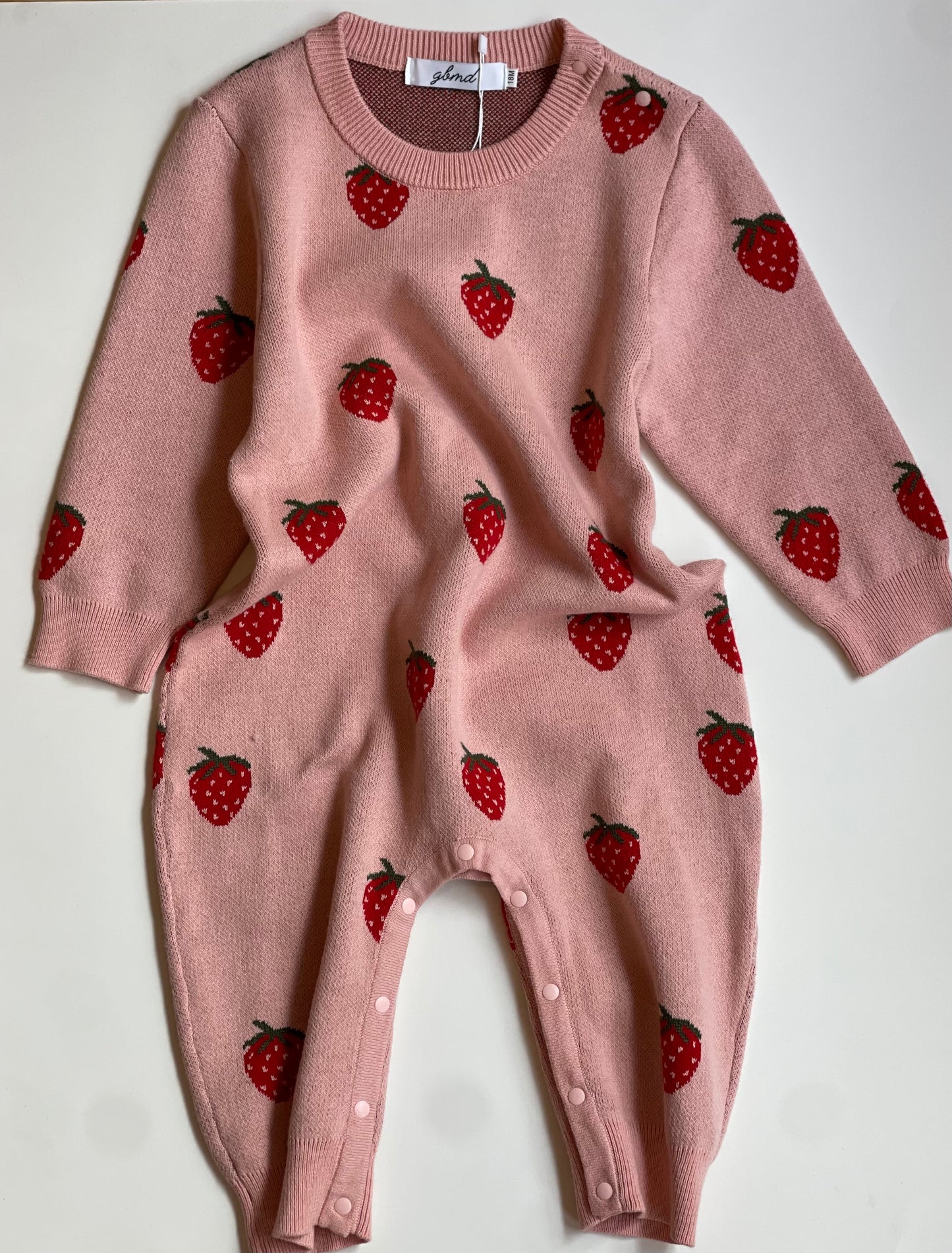strawberry jumper romper