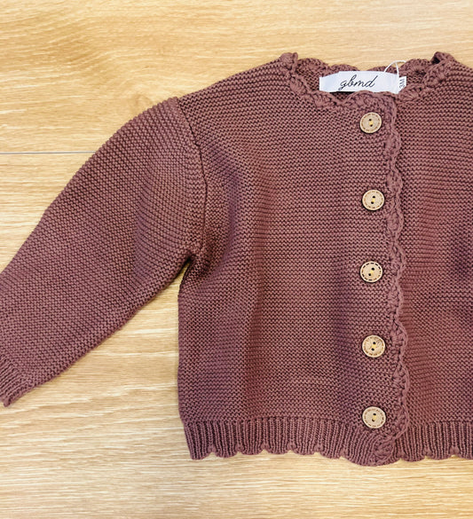 dreamy brown cardigan top